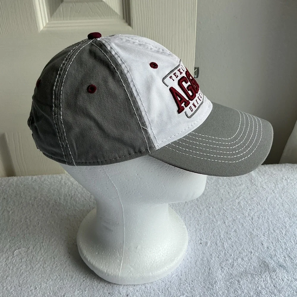 C.C White and Gray Texas A&M Aggies Hat